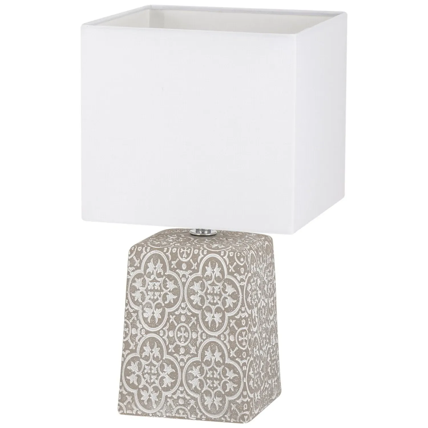 Talia Square Table Lamp - White image