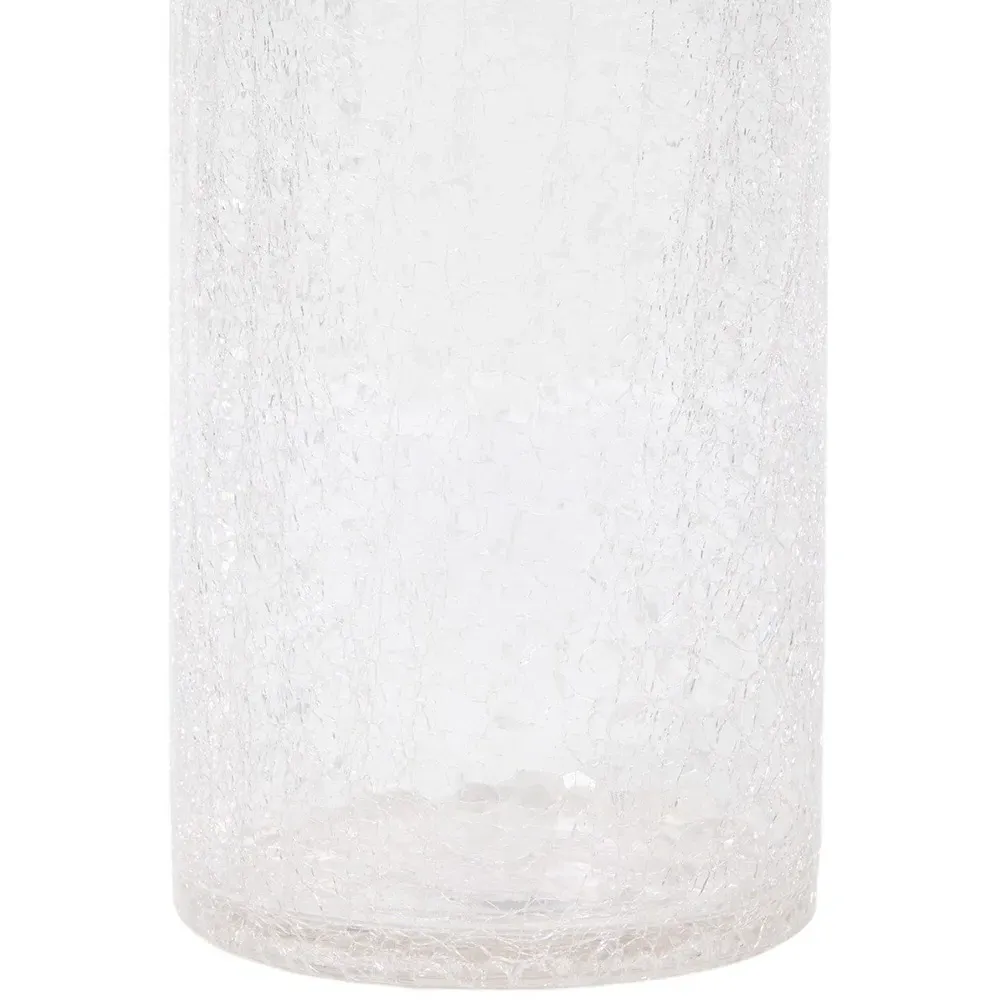 Tall Crackle Vase - Clear