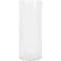 Tall Crackle Vase - Clear