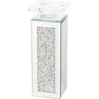 Tall Crystal Pillar Holder