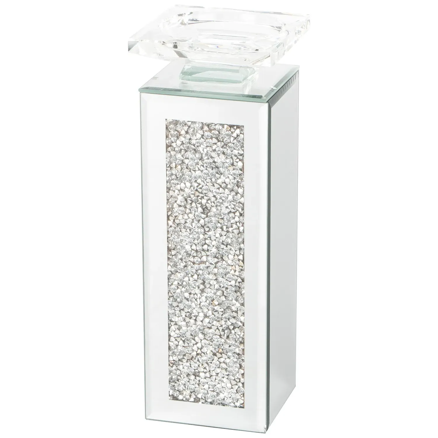 Tall Crystal Pillar Holder image