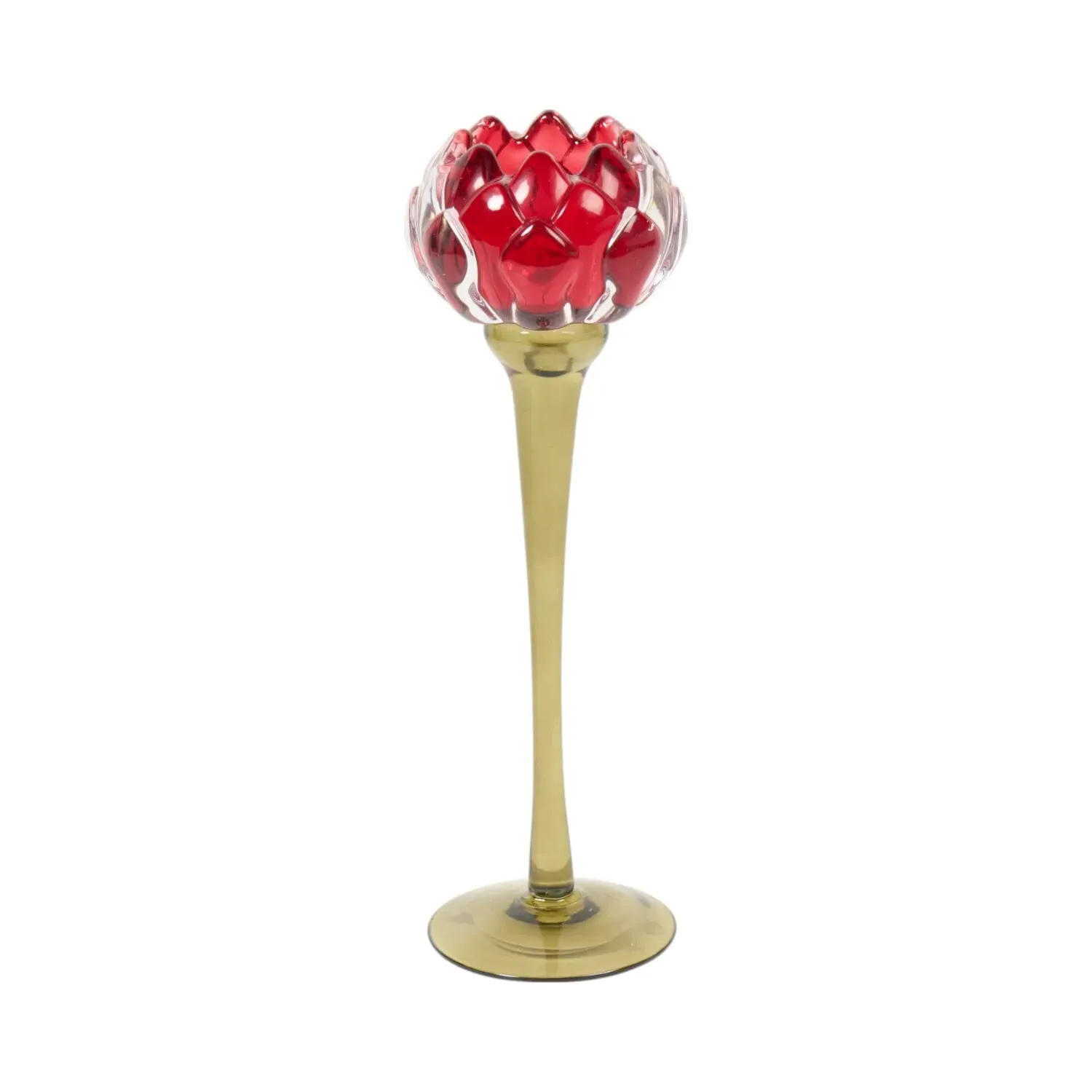 Tall Floral Candle Holder
