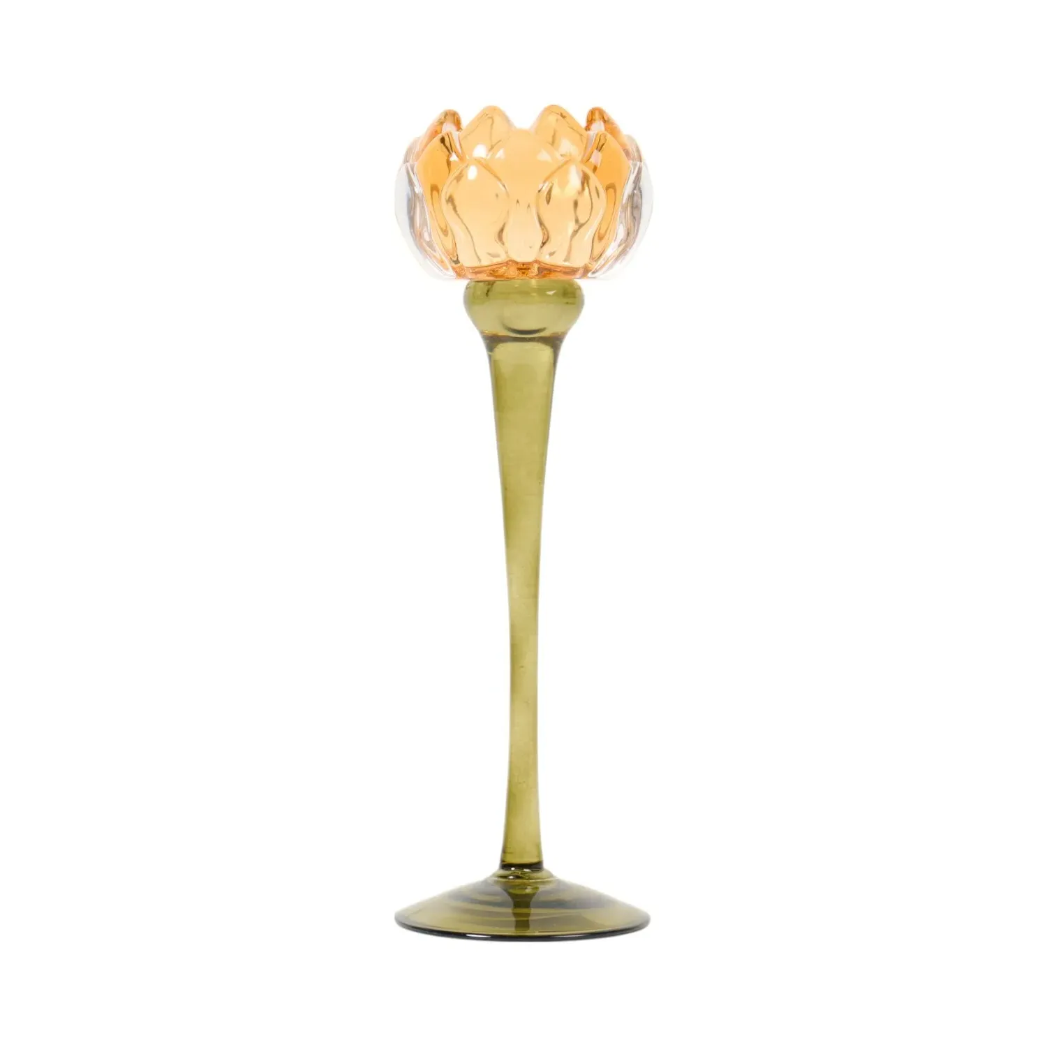 Tall Floral Candle Holder
