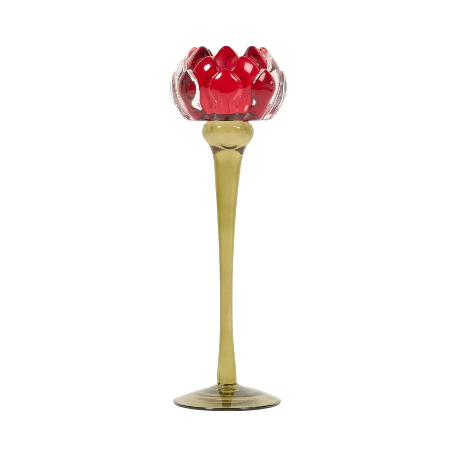 Tall Floral Candle Holder image