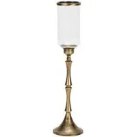 Tall Hurricane Candle Holder - Bronze