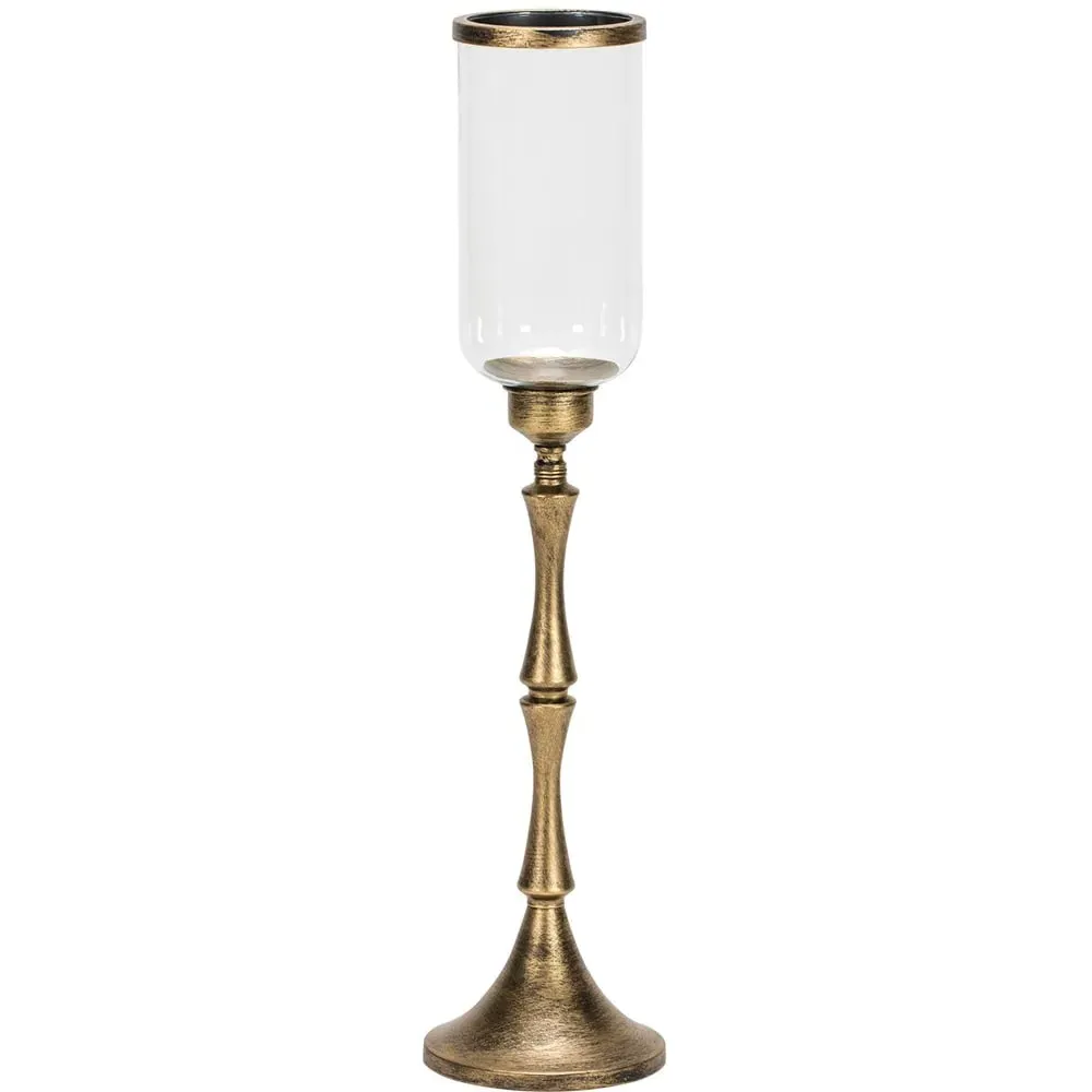 Tall Hurricane Candle Holder - Bronze image