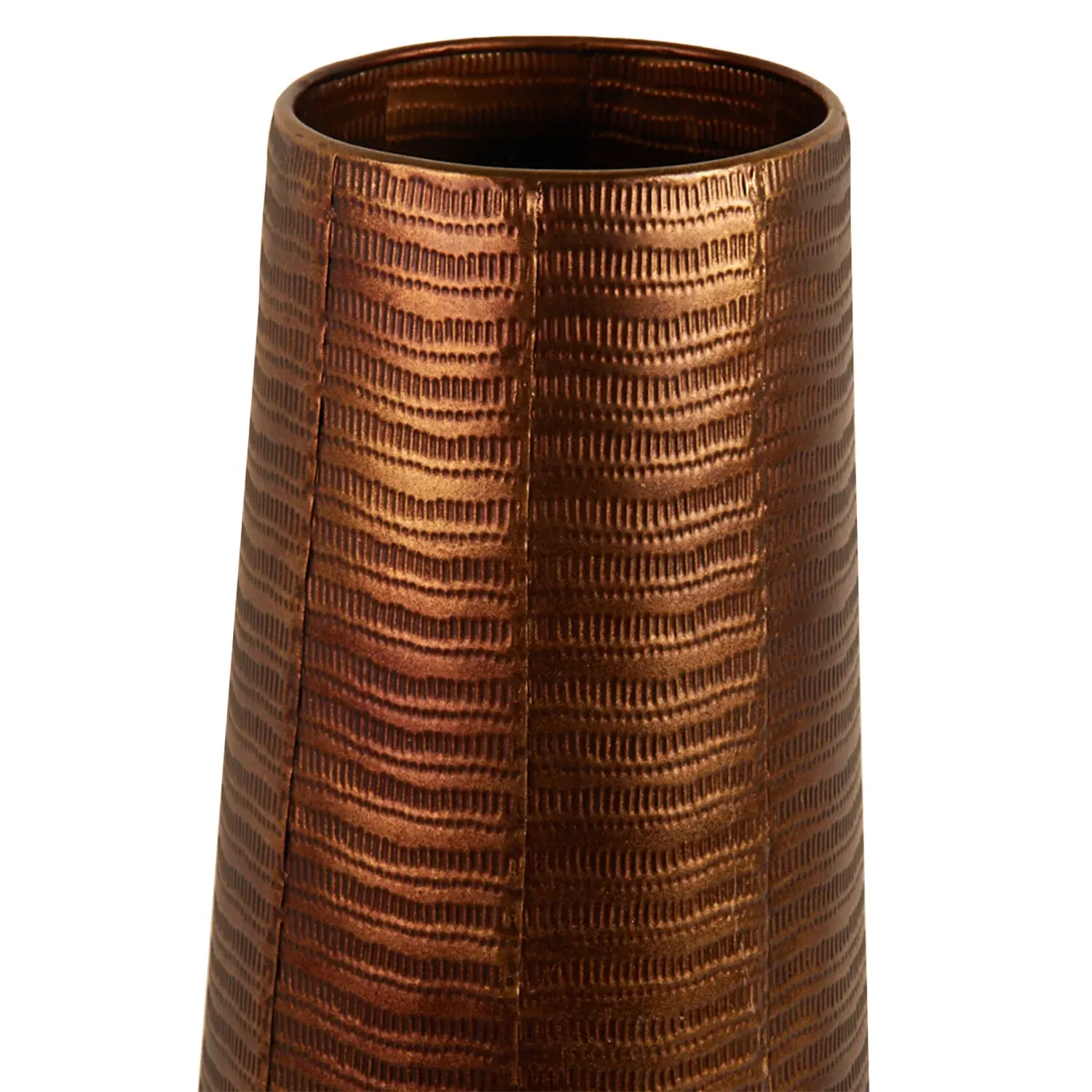 Tall Metal Vase - Bronze