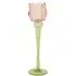 Tall Tulip Glass Tealight Holder - Multicolour