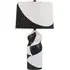 Tansy Table Lamp - Black and White