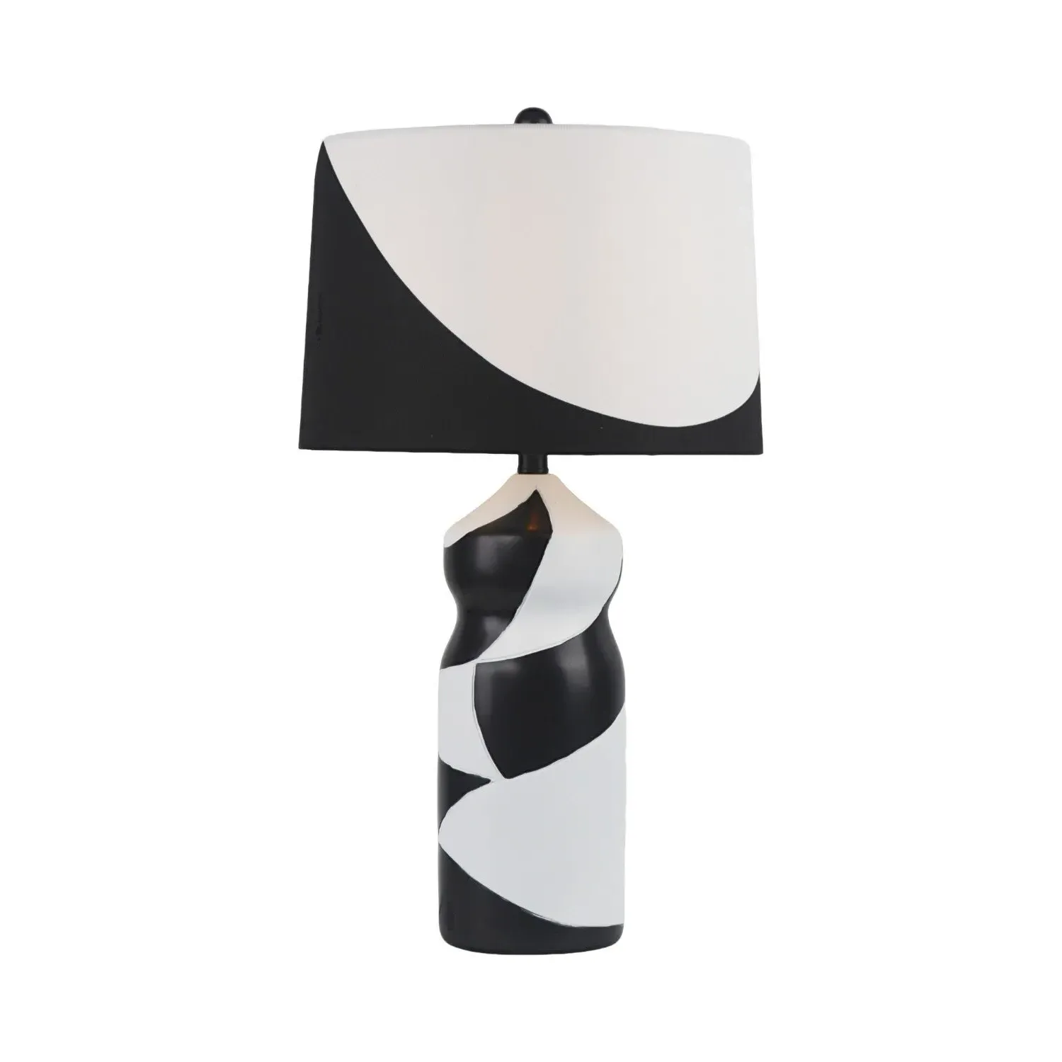 Tansy Table Lamp - Black and White image