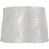 Tapered Lamp Shade with Leaf Print - Cream
