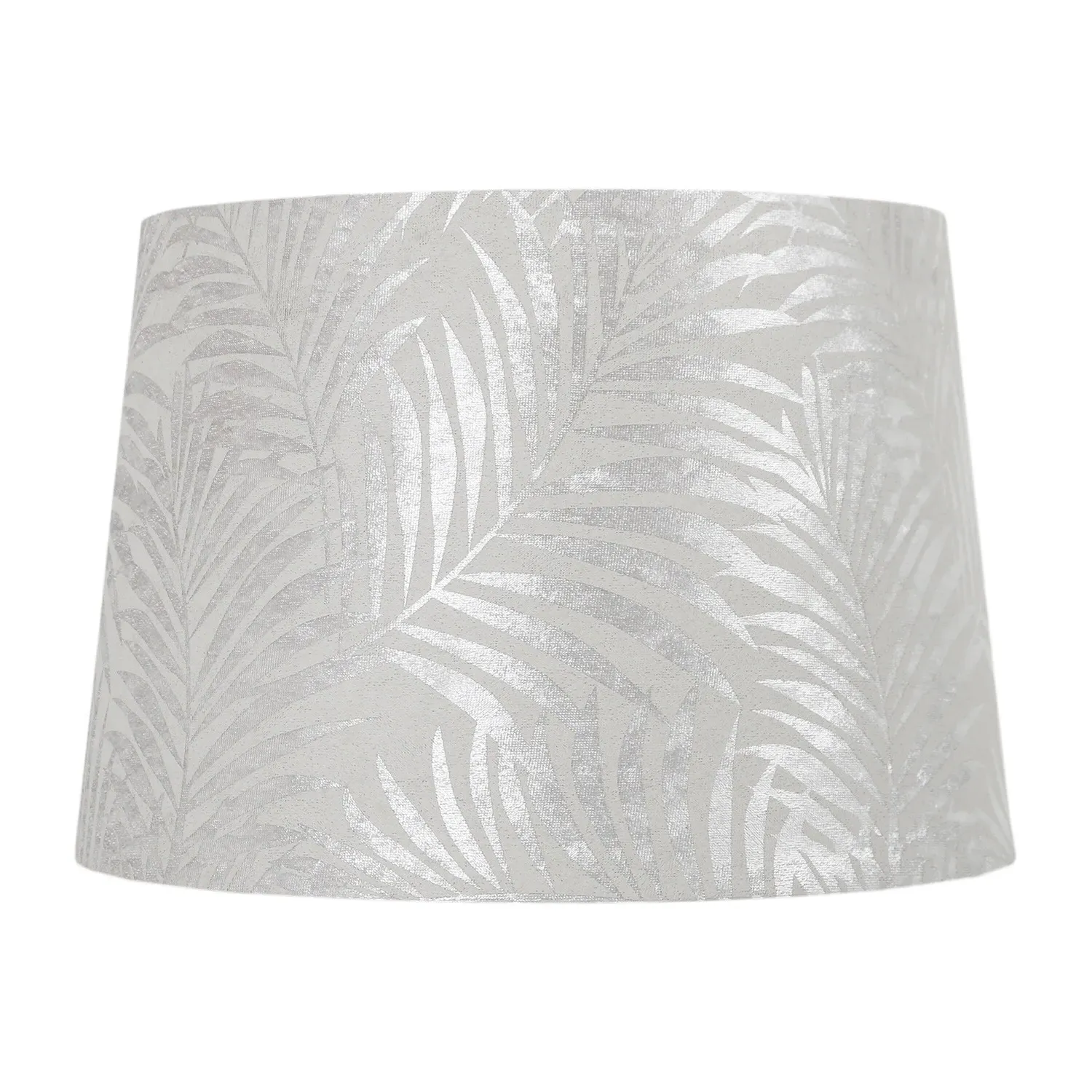 Tapered Lamp Shade with Leaf Print - Cream image