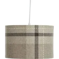 Tartan Lamp Shade - Grey