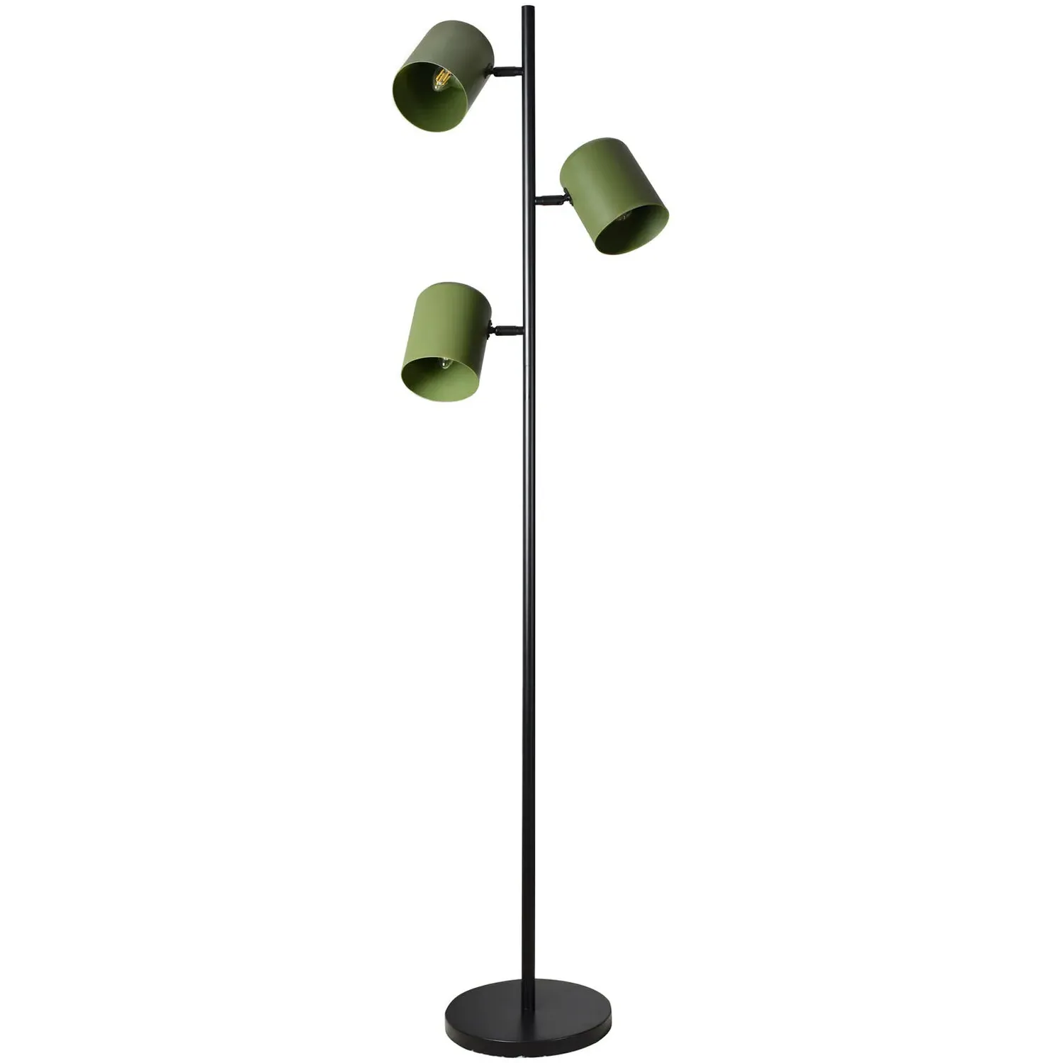 Tate 3 Light Floor Lamp - Green