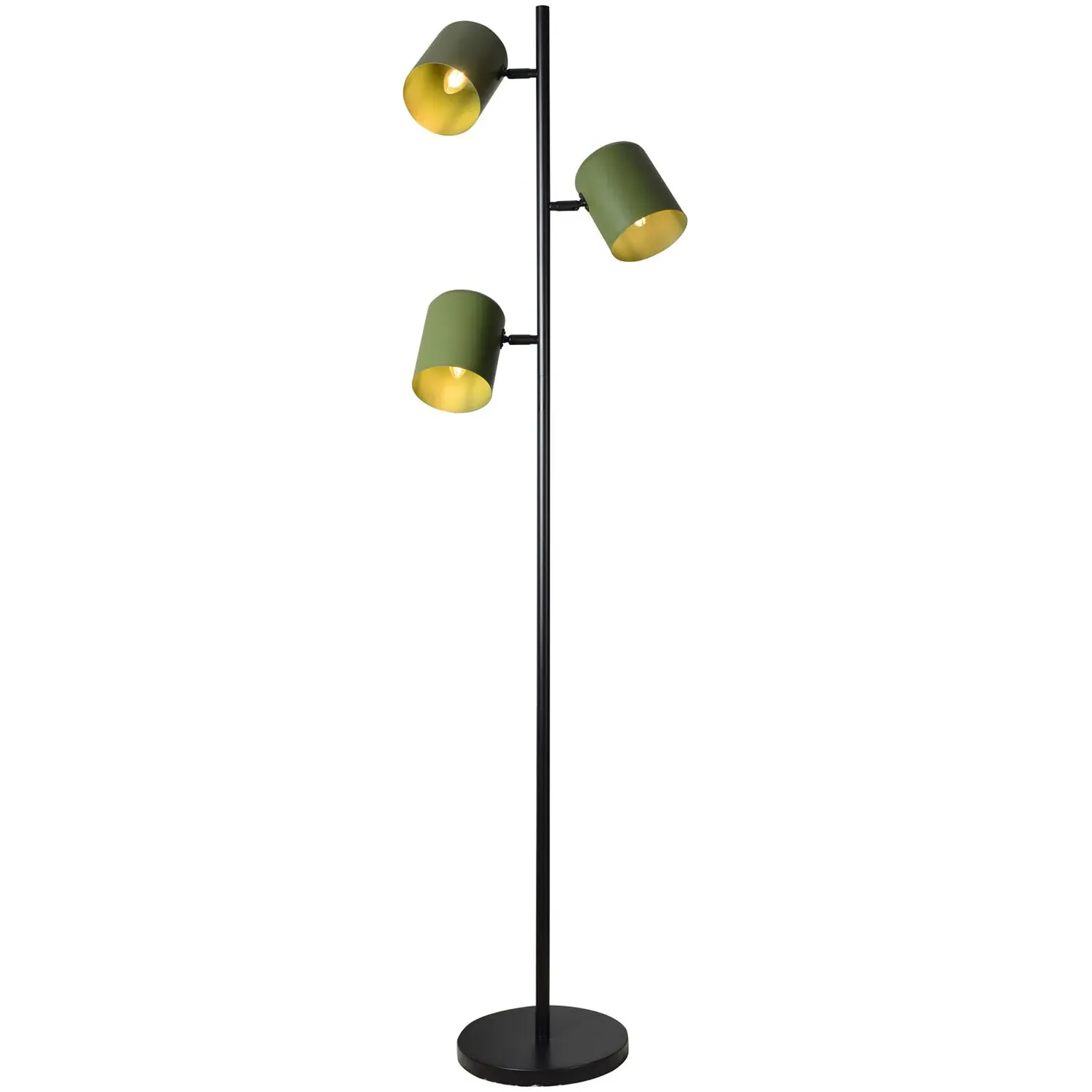 Tate 3 Light Floor Lamp - Green