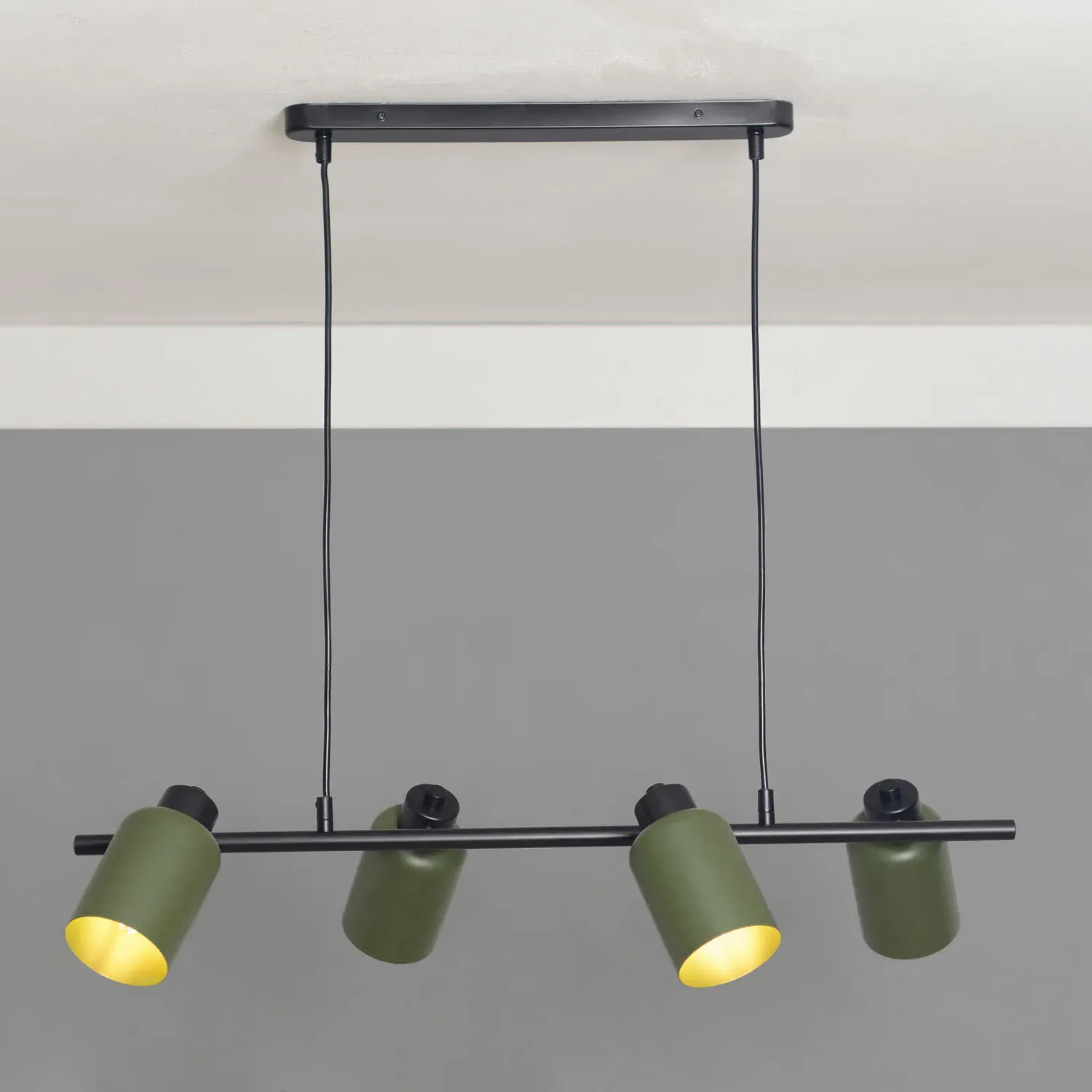 Tate 4 Light Ceiling Fitting - Green