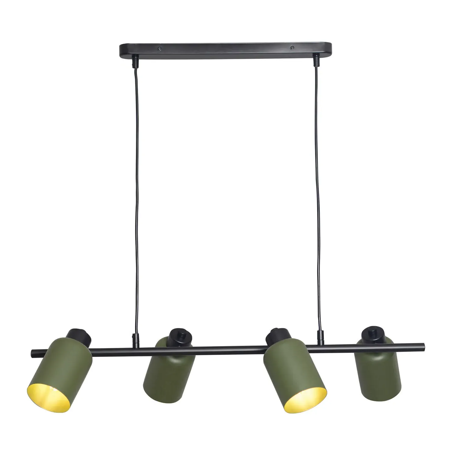 Tate 4 Light Ceiling Fitting - Green