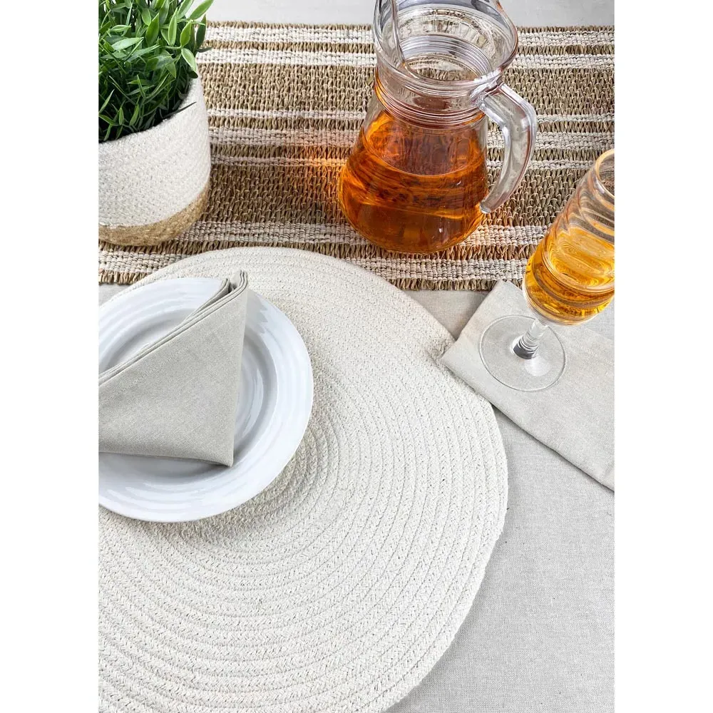 Tay Table Runner - Cream, Seagrass