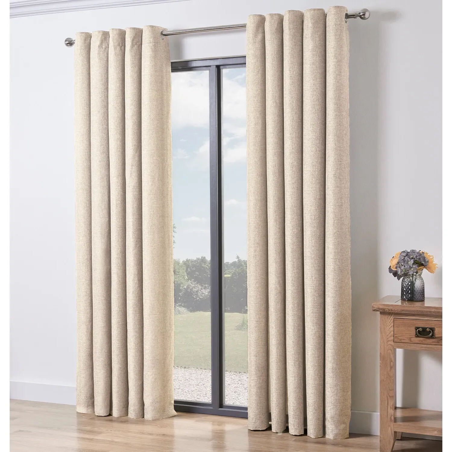 Taylor Eyelet Curtain - Natural