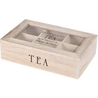 Tea Box with 6 Compartments