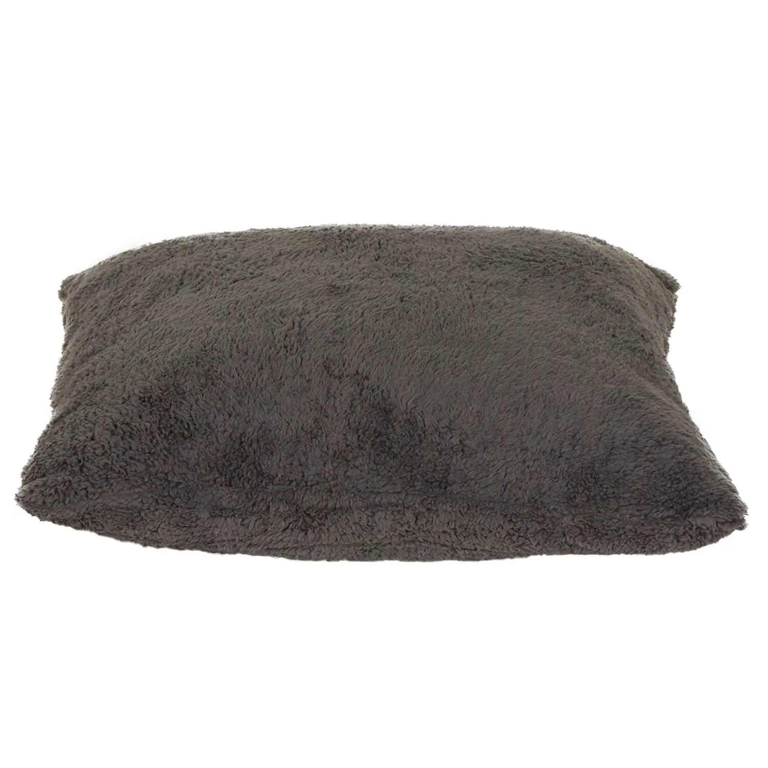 Teddy Fleece Cushion - Charcoal
