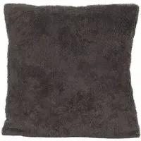 Teddy Fleece Cushion - Charcoal
