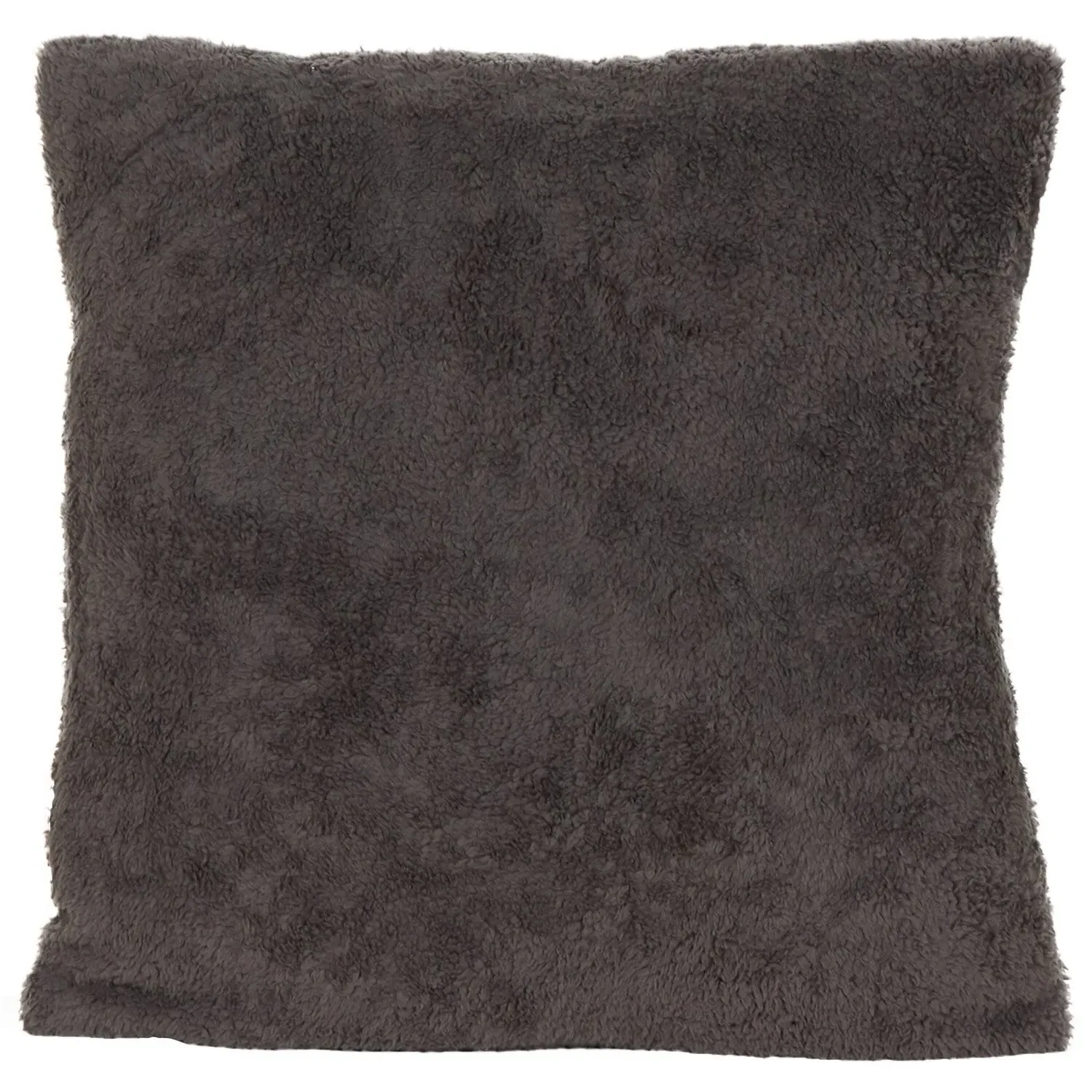 Teddy Fleece Cushion - Charcoal image