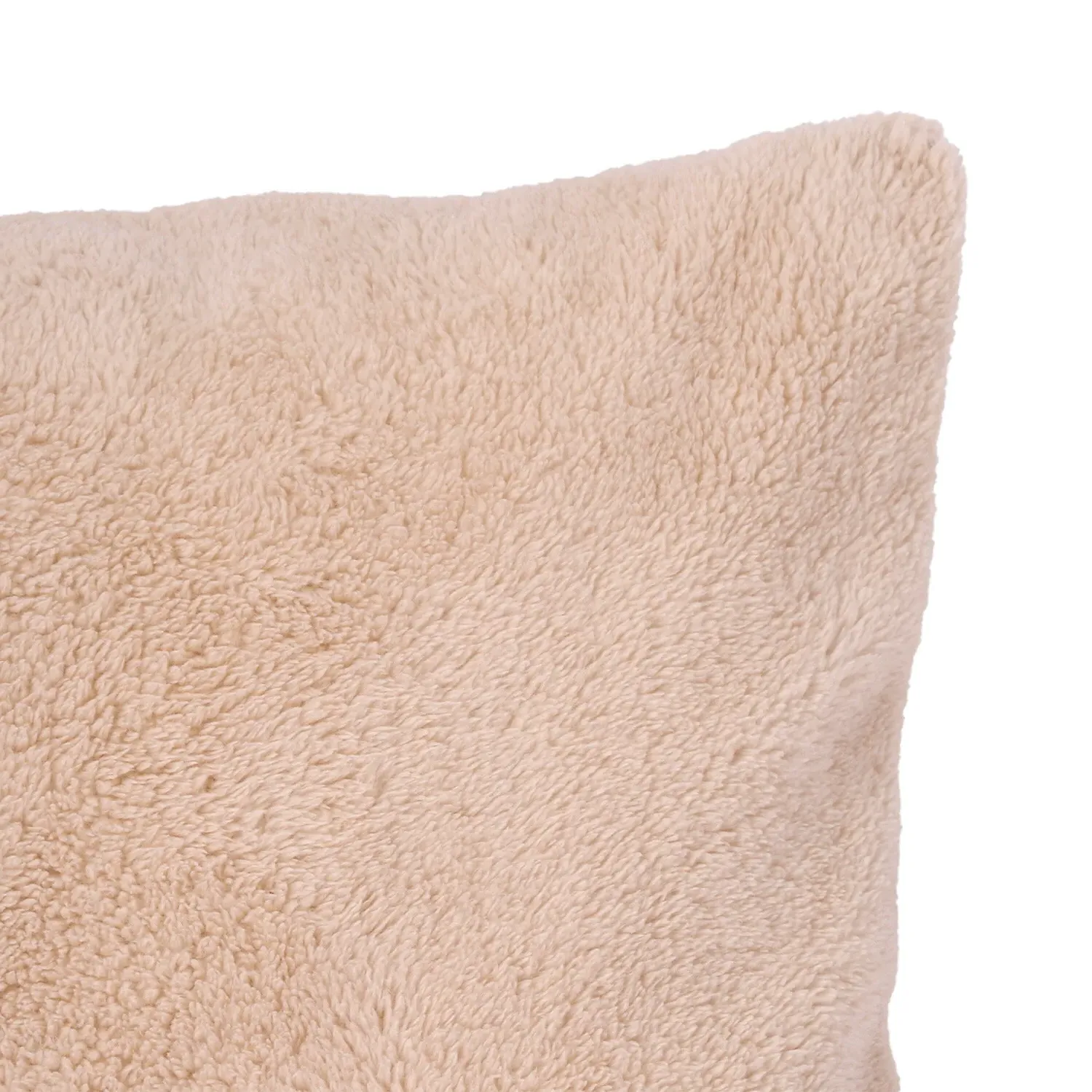 Teddy Fleece Cushion - Natural