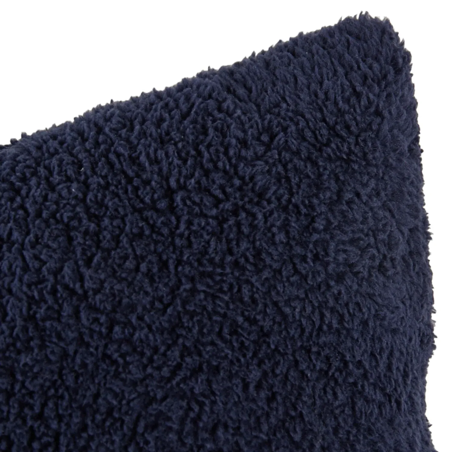 Teddy Fleece Cushion - Navy