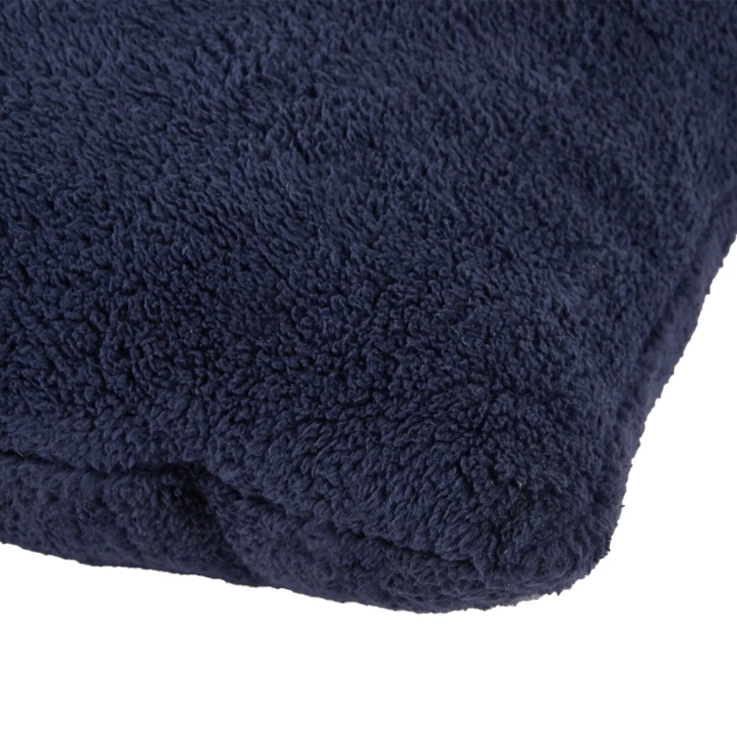 Teddy Fleece Cushion - Navy