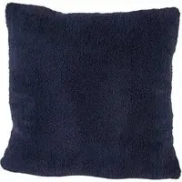 Teddy Fleece Cushion - Navy