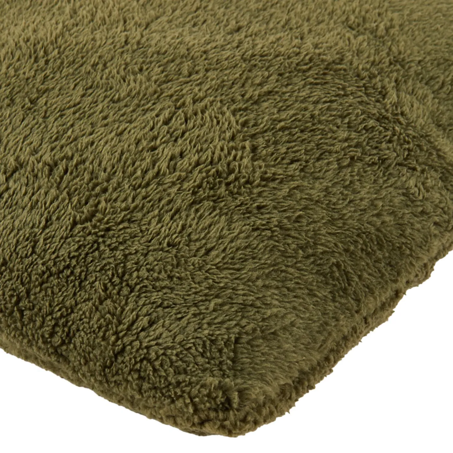Teddy Fleece Cushion - Olive