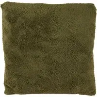 Teddy Fleece Cushion - Olive