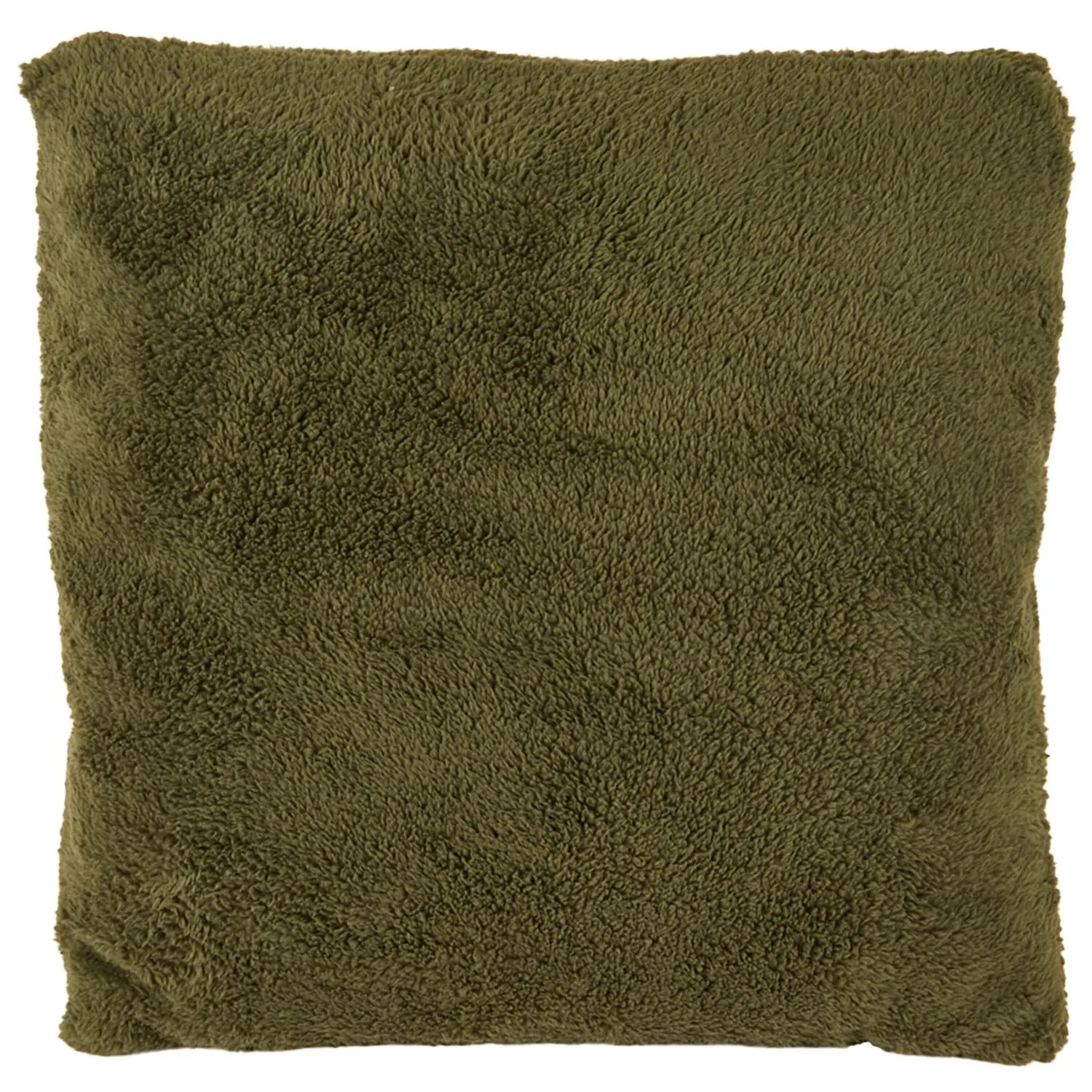 Teddy Fleece Cushion - Olive