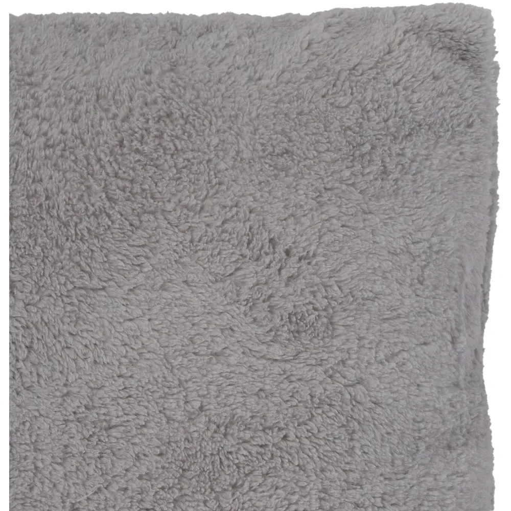 Teddy Fleece Cushion - Silver