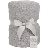 Teddy Fleece Throw 250 x 200cm - Silver