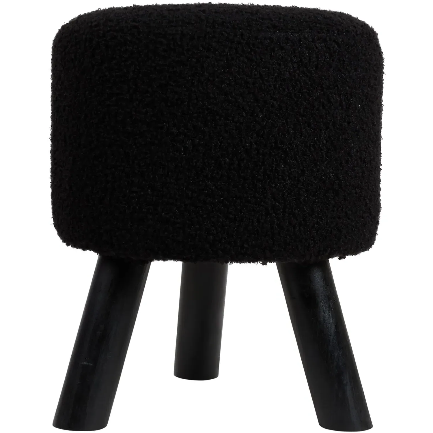 Teddy Footstool - Black