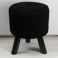 Teddy Footstool - Black