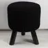 Teddy Footstool - Black