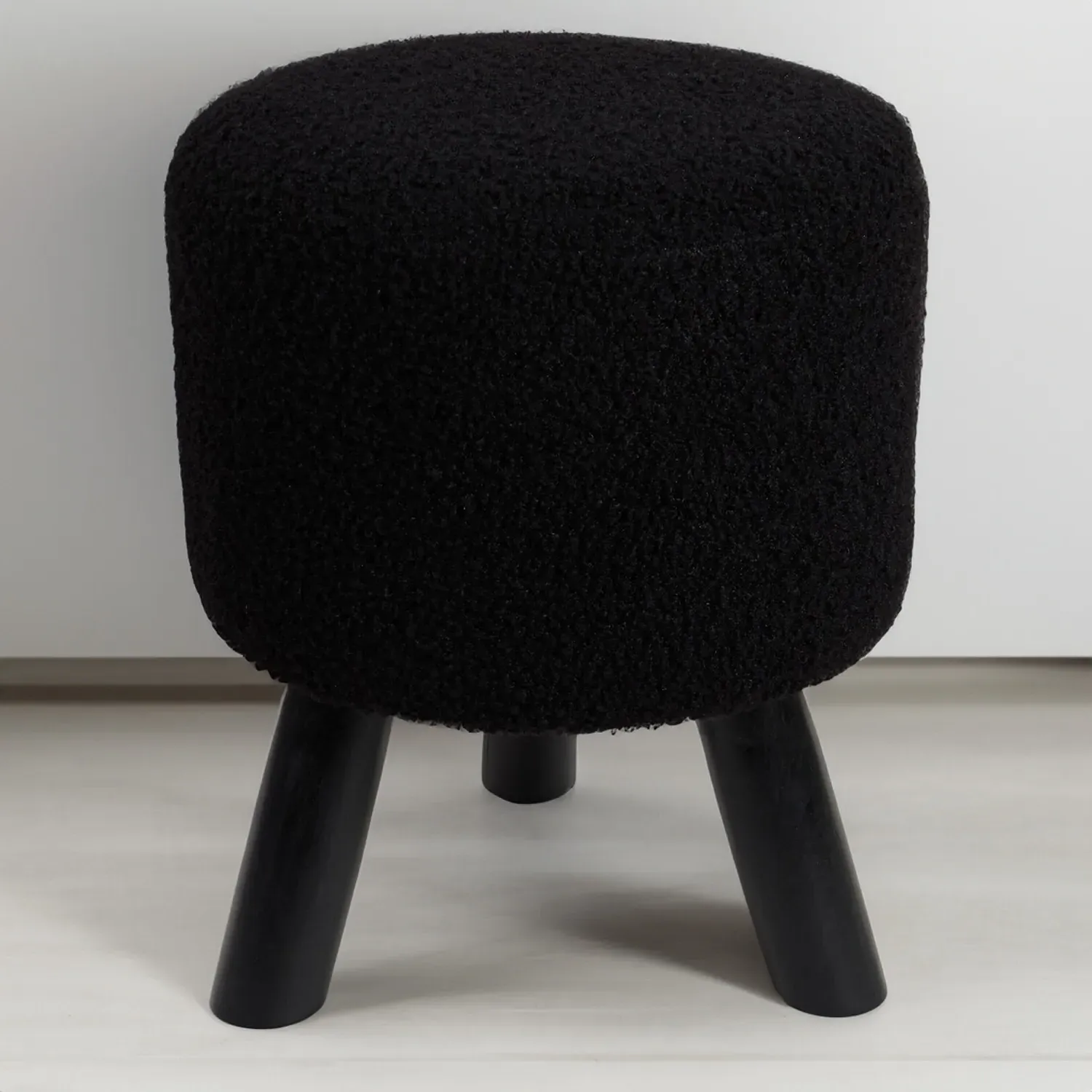 Teddy Footstool - Black