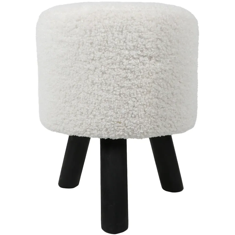 Teddy Footstool - Cream