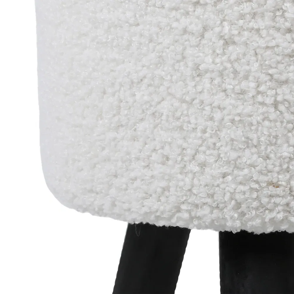 Teddy Footstool - Cream