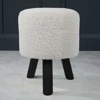 Teddy Footstool - Cream
