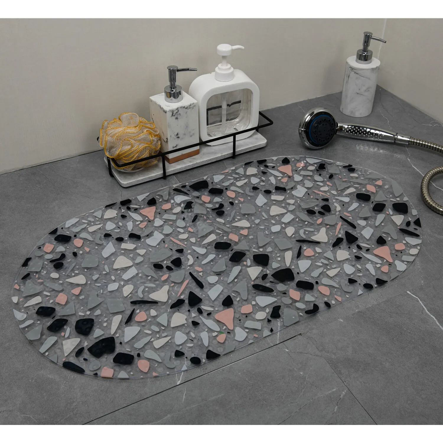 Terrazzo PVC Bath Mat