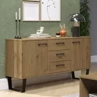 Texas 2 Door 3 Drawer Sideboard - Brown, Pine