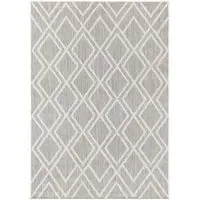 Texas Diamond Indoor and Outdoor Rug - Grey