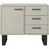 Texas Single Door 3 Drawer Sideboard - Grey, Pine