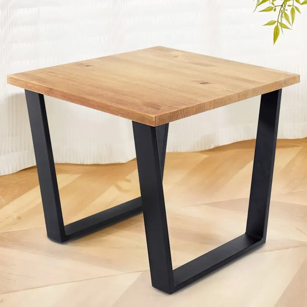 Texas Solid Wood Pine Lamp Table - Brown image