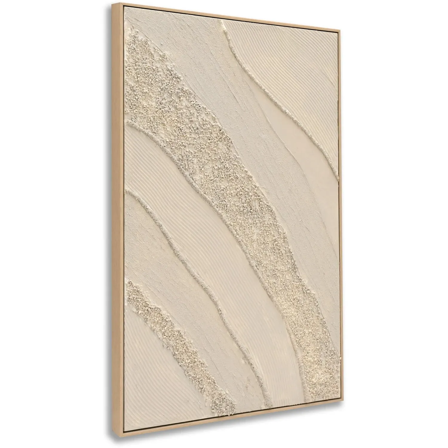 Textured Abstract Canvas - Taupe