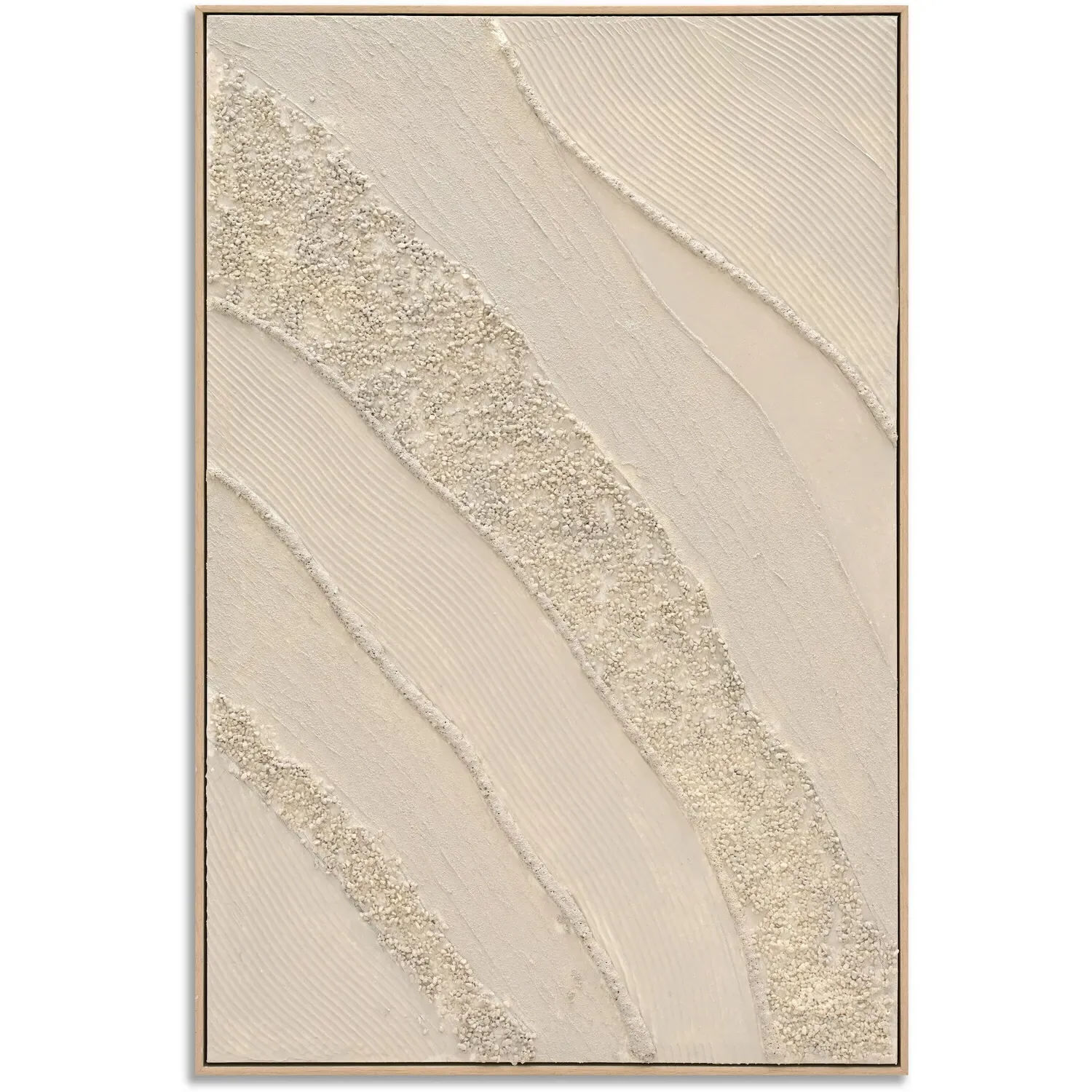 Textured Abstract Canvas - Taupe